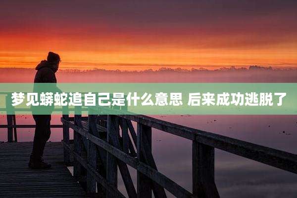 梦见蟒蛇追自己是什么意思 后来成功逃脱了