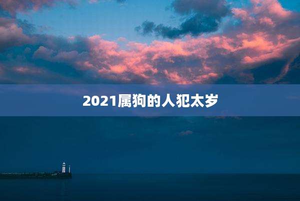 2021属狗的人犯太岁