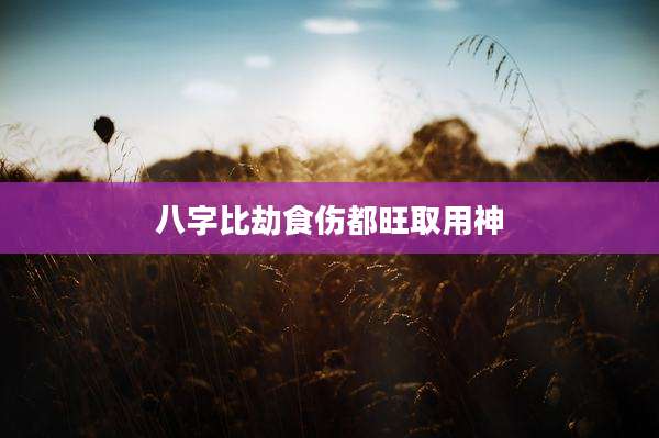 八字比劫食伤都旺取用神
