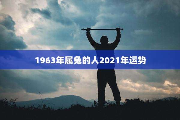 1963年属兔的人2021年运势