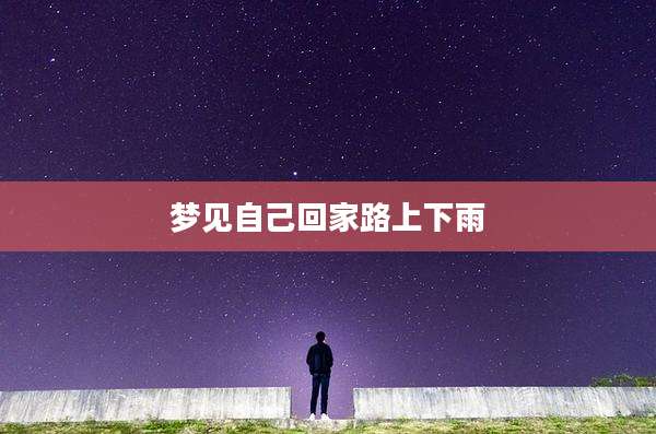梦见自己回家路上下雨