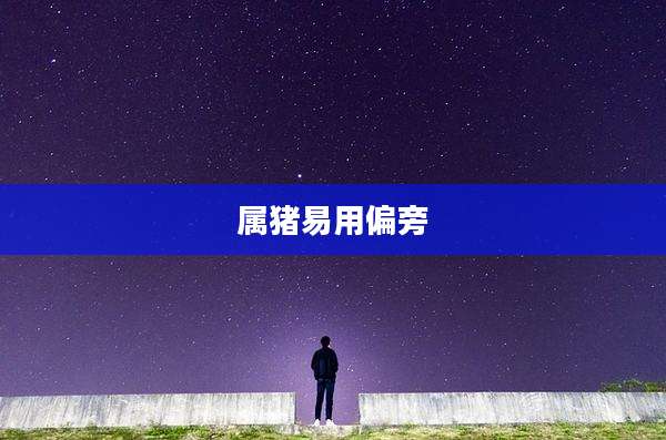 属猪易用偏旁