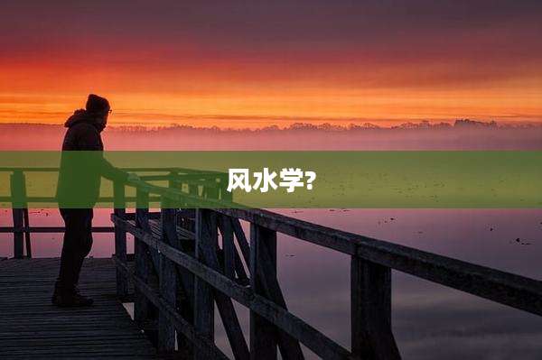 风水学?