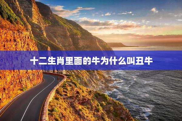 十二生肖里面的牛为什么叫丑牛