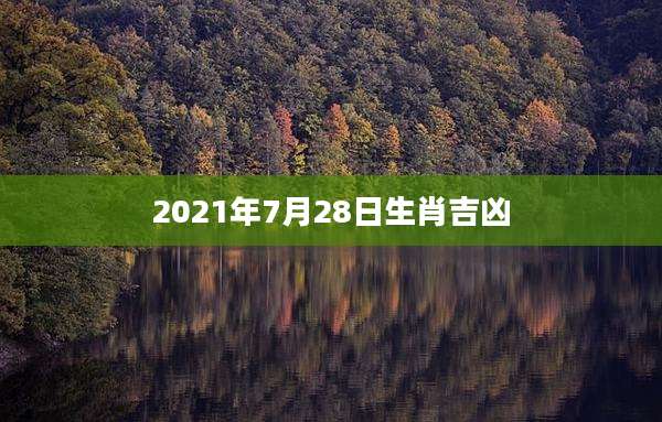 2021年7月28日生肖吉凶