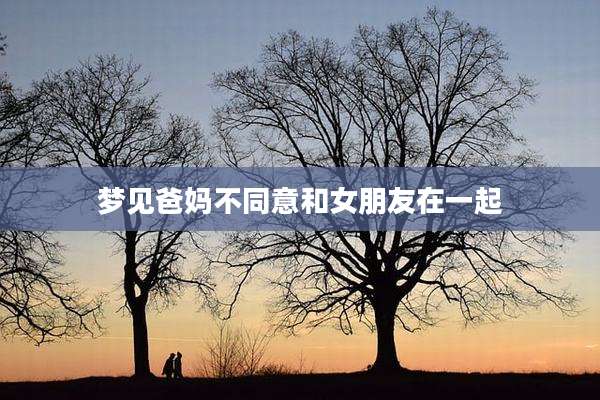 梦见爸妈不同意和女朋友在一起