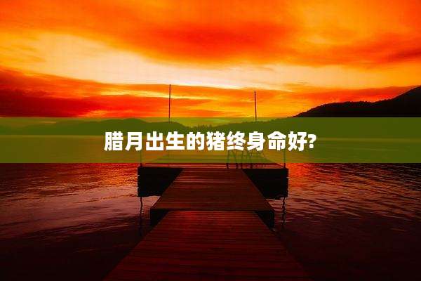 腊月出生的猪终身命好?