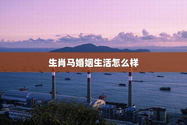 生肖马婚姻生活怎么样
