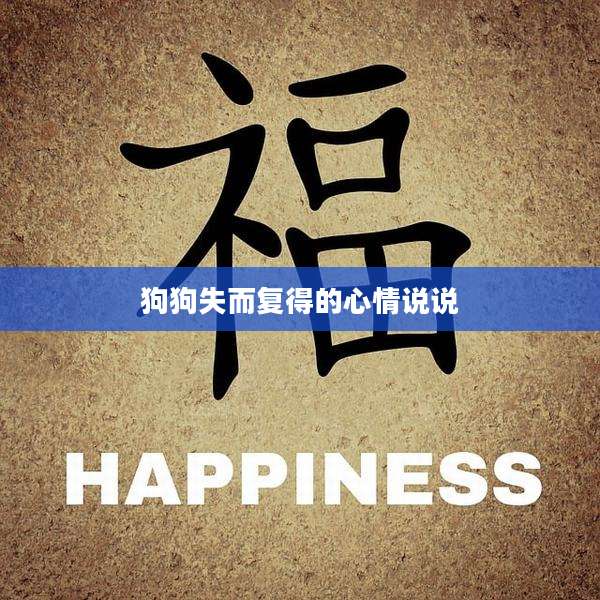 狗狗失而复得的心情说说