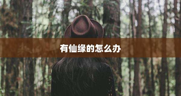 有仙缘的怎么办