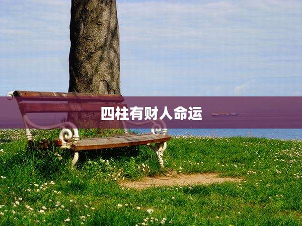 四柱有财人命运
