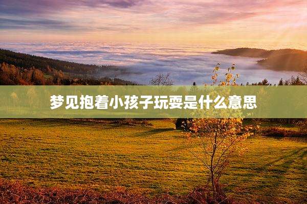 梦见抱着小孩子玩耍是什么意思