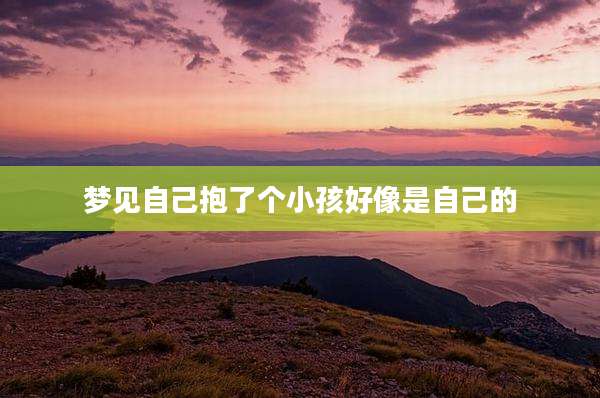 梦见自己抱了个小孩好像是自己的