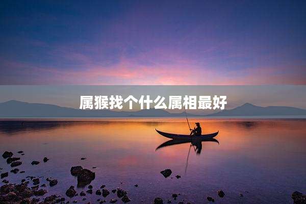 属猴找个什么属相最好