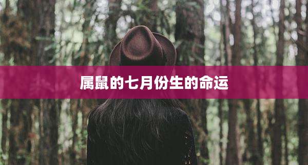 属鼠的七月份生的命运