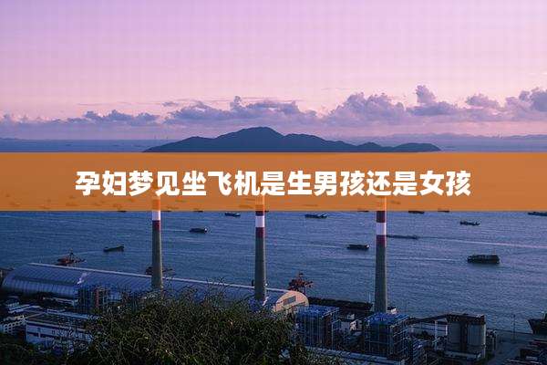 孕妇梦见坐飞机是生男孩还是女孩