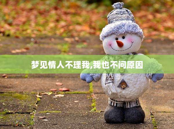 梦见情人不理我,我也不问原因