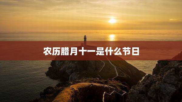 农历腊月十一是什么节日
