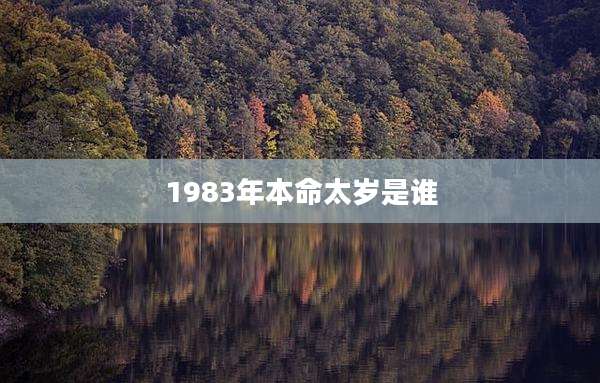 1983年本命太岁是谁