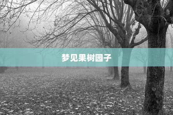梦见果树园子