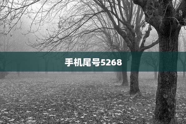 手机尾号5268