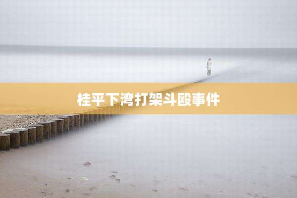 桂平下湾打架斗殴事件