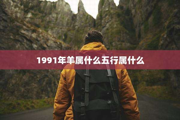 1991年羊属什么五行属什么