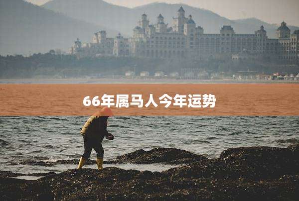 66年属马人今年运势