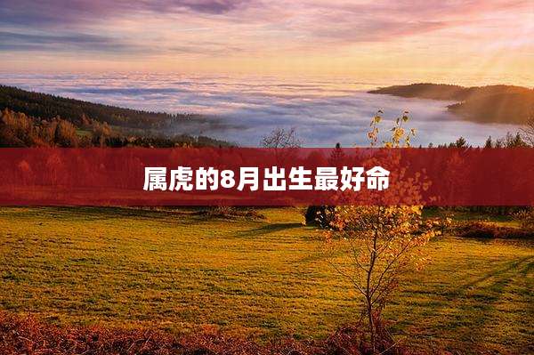 属虎的8月出生最好命