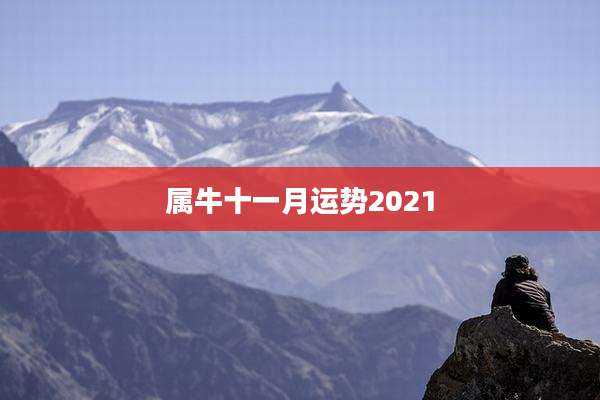 属牛十一月运势2021
