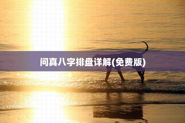 问真八字排盘详解(免费版)