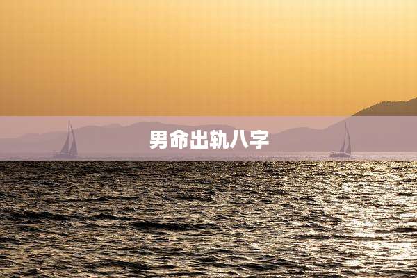 男命出轨八字