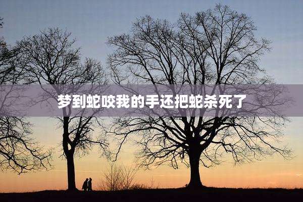 梦到蛇咬我的手还把蛇杀死了