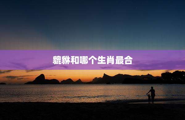 貔貅和哪个生肖最合