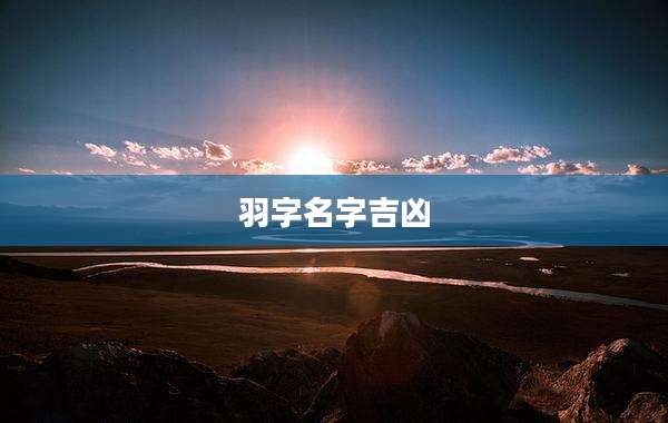 羽字名字吉凶