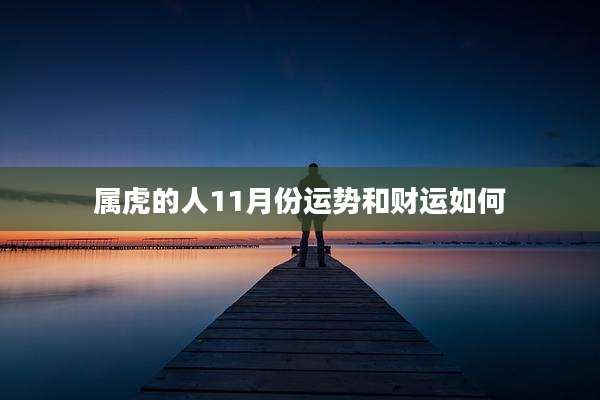 属虎的人11月份运势和财运如何