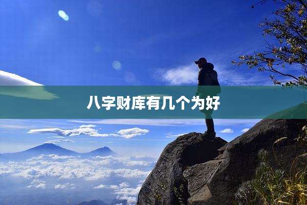八字财库有几个为好