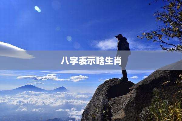 八字表示啥生肖