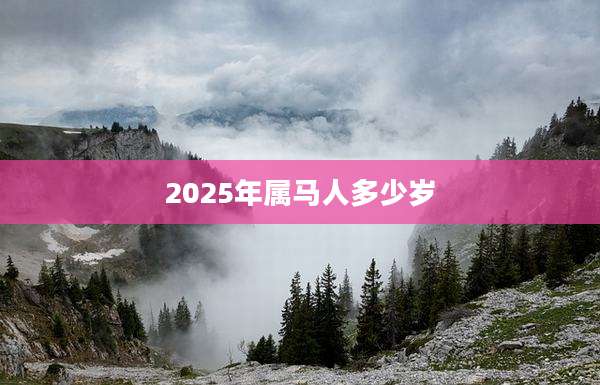 2025年属马人多少岁