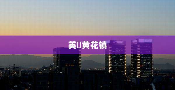 英徳黄花镇