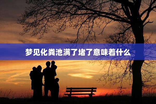 梦见化粪池满了堵了意味着什么