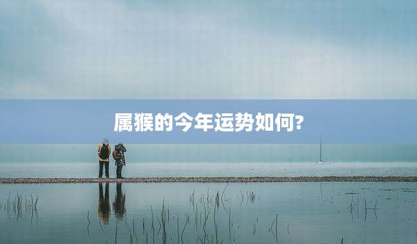 属猴的今年运势如何?