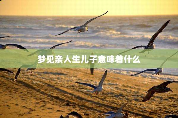 梦见亲人生儿子意味着什么