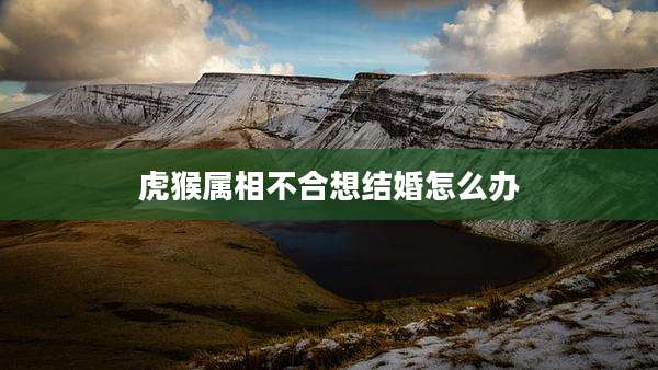 虎猴属相不合想结婚怎么办