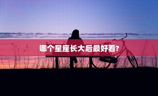 哪个星座长大后最好看?
