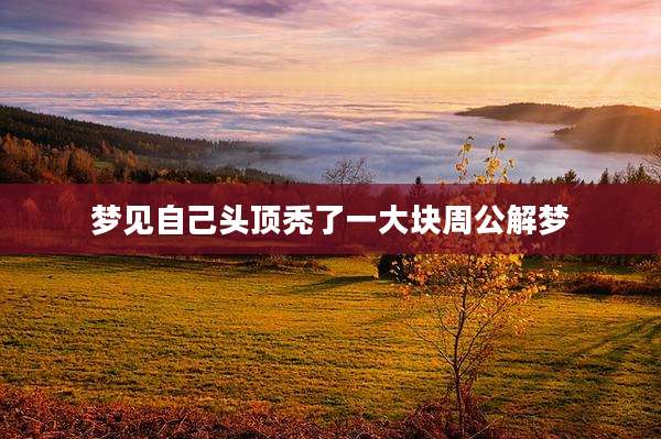 梦见自己头顶秃了一大块周公解梦