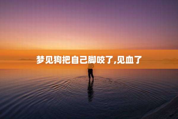 梦见狗把自己脚咬了,见血了