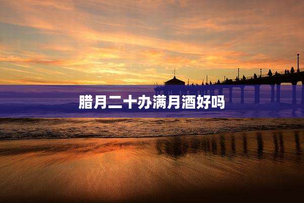 腊月二十办满月酒好吗