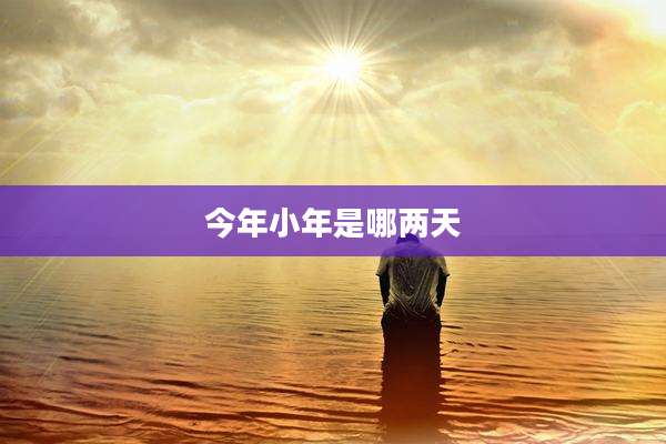 今年小年是哪两天