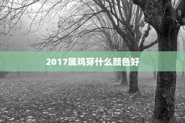 2017属鸡穿什么颜色好